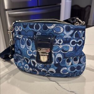 Coach Blue Patterned Women's Bag